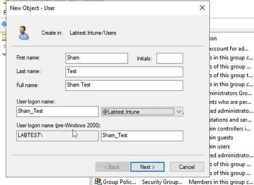 From Lab to Cloud - Decrypting the code: Active Directory users, groups and OUs